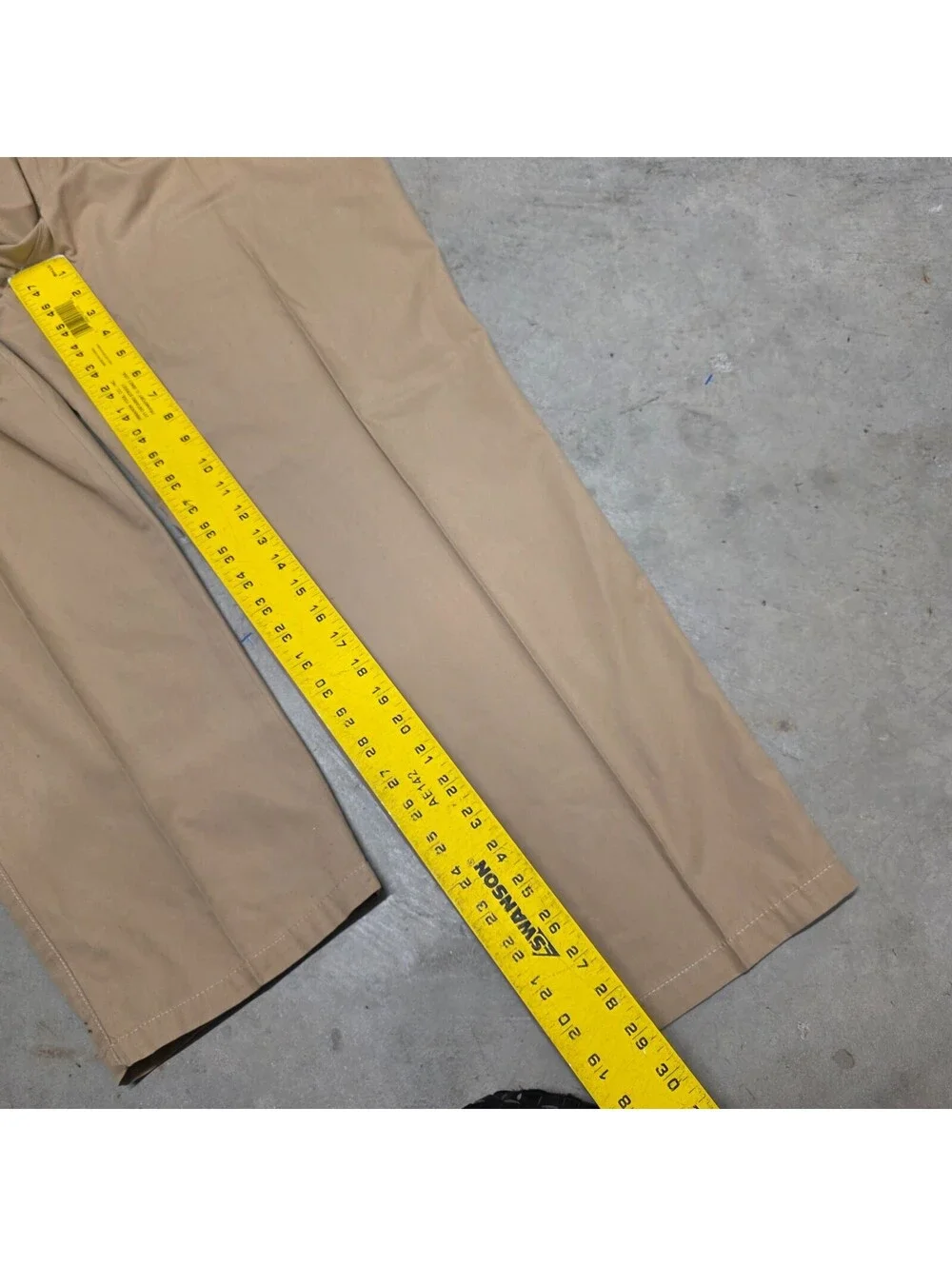 RENOIR Renoir $125 Flat Front Dress Pants Men's 36x29 Beige Super 140's